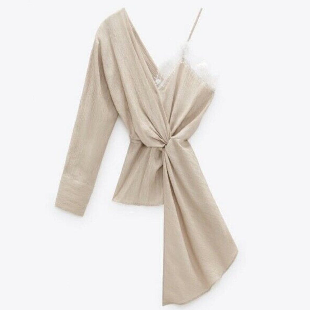 NWT Zara Asymmetrical Camisole Top